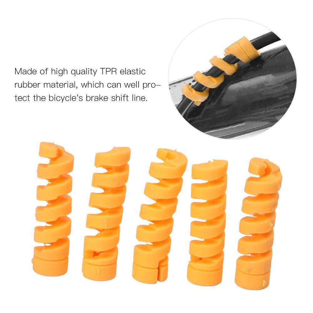 10PCS Anti-Friction Brake Cable Protective Sleeve Bicycle Brake Line Pipe Guard  Bike Maintenance
