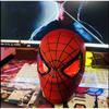 Kapuce Spider-Man s pohyblivýma očima, Elektrická blikající maska, Helma pro expedici Super hrdinů
