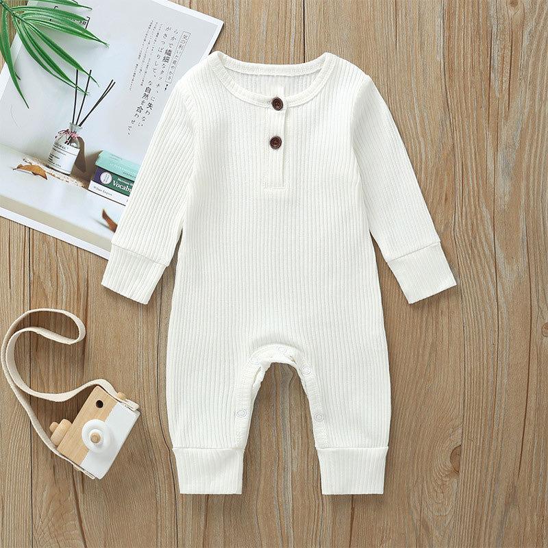 Fall Jumpsuit Newborn Baby Cotton Boys Girls Jumpsuit Tracksuit Overalls Long Sleeve Baby Newborn Clothes
