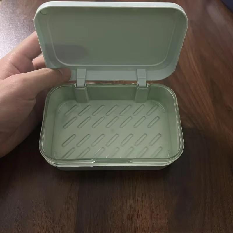 Household Double-layer Drain Creative Soap Box Without Punching Bathroom Travel Soap Simple Soap Storage Box