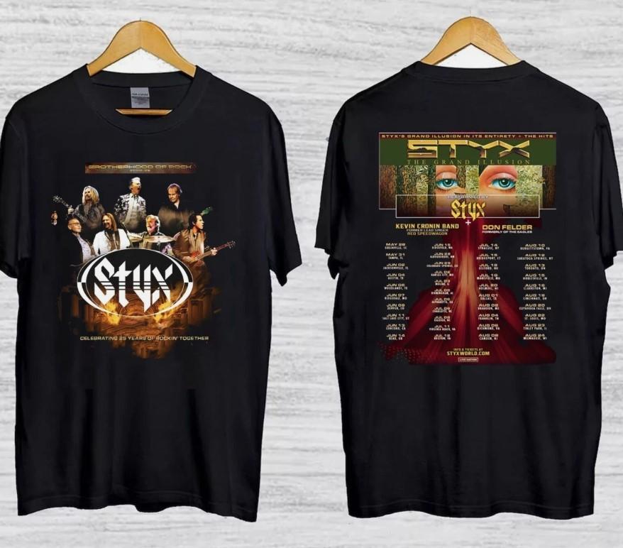 

new Styx Band Tour 2025 Shirt S to 5XL T-Shirt Unisex T-Shirt XL