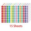 750-2250Pcs  Happy Face Star Stickers For Chart Behavior Label Sticker Diy Craft Stationery Decals Decor Phone Laptop Gift Suppl