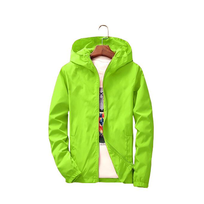 Order A Size Up 7 Colors Men's Sports Jacket Solid Color Hooded Casual Jacket Fashion Large Size Loose Coat