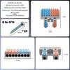 CTRICALVER Terminal Terminal Block Compact 2 8 Set of 6 Lever-type Blocks, High-Durability Set, Screw-Type Ladder, Inputs, Outputs,
