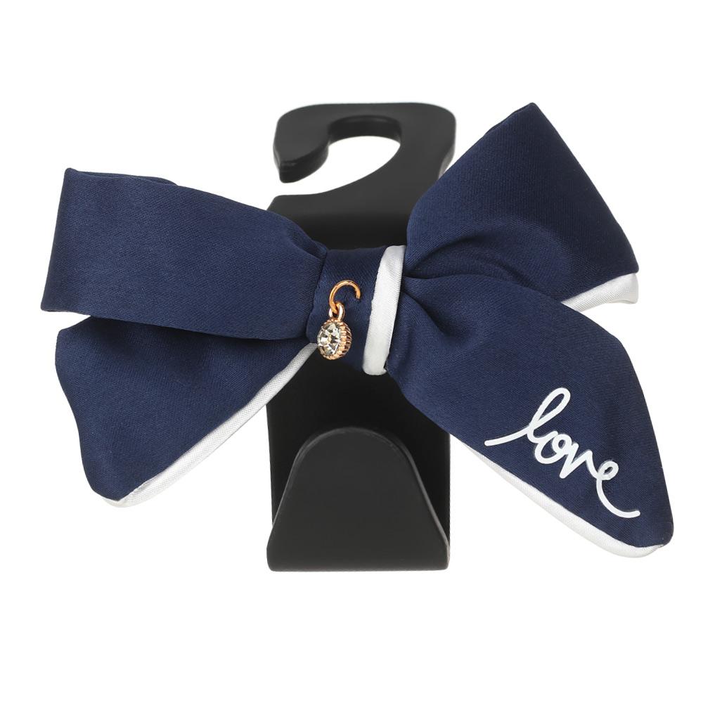 Cute Safety Seat Hooks Vehicle Head Holder Organizer Grocery Hanger Bag Car Interior Accessories Bow Hook Storage