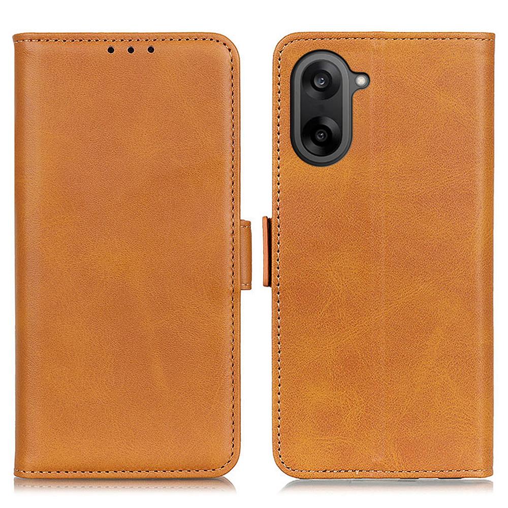 For OnePlus Nord CE5 5G Case Stand Cowhide Texture PU Leather Phone Cover