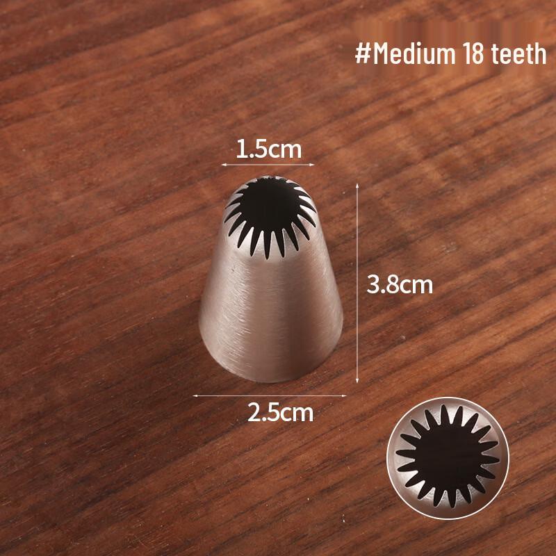 Ruhan Multi-Tooth Stainless Steel Piping Nozzle Set