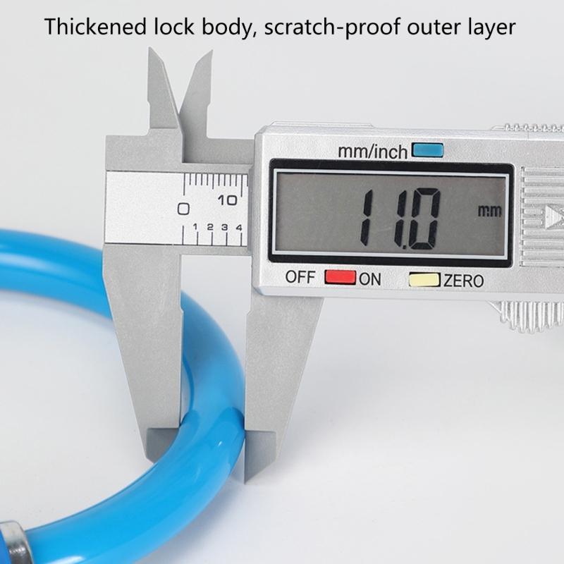 Przenośny Zamek do Roweru z Kluczami Lekkie Pierścienie Blokujące do Roweru Kształtowe Blokady do Roweru Szosowego Trwałe Kłódki Łatwe do Przenoszenia