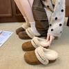 Retro Velvet Thickened Warm Women's Autumn and Winter New Fashion Versatile Casual Fluffy Slippers