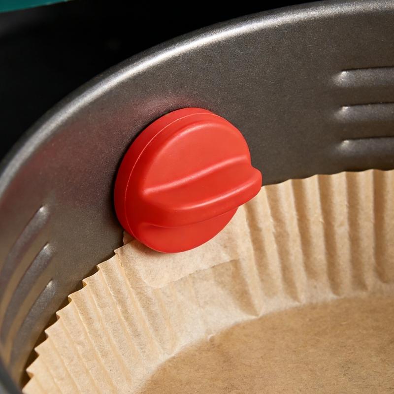 8 Piece Food Safe Silicone Magnetic Clips To Hold Air Fryers Liners Parchment Paper Waterproof Rustproof Heat Resistant