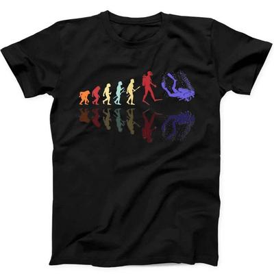 Diving Evolution of Man Scuba Diving Best Seller Funny Gift Black T Shirt 260