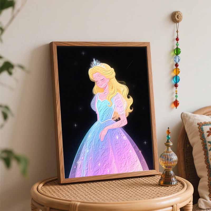 Disney Princess Oil Painting Hand Painting Coloring Painting Handmade Diy Home Decoration Gift