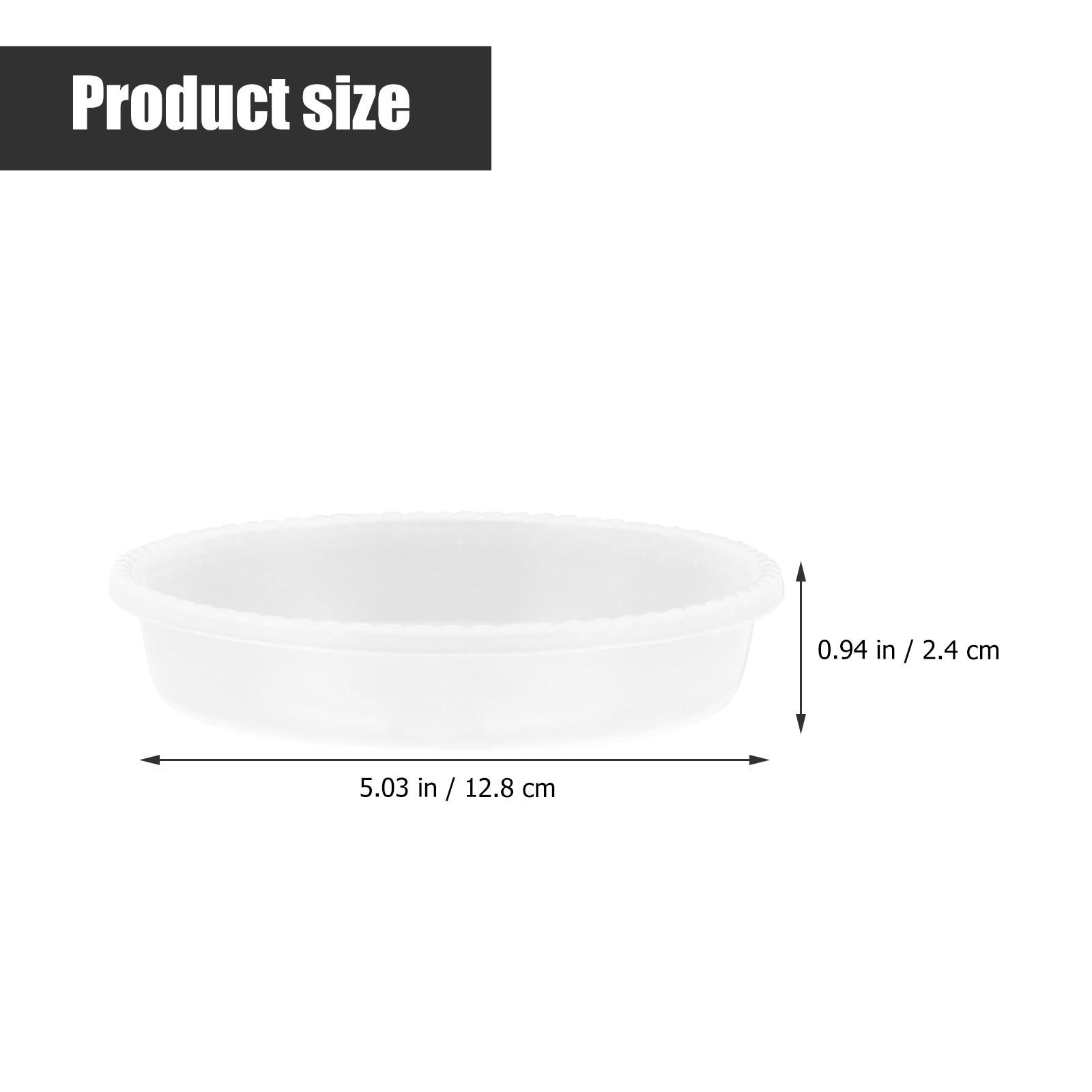 

30Pcs Plastic Flowerpot Bottom Trays Waterproof Sun Resistant Water Holding Plant Pot Base Trays Plastic Flower Container Base