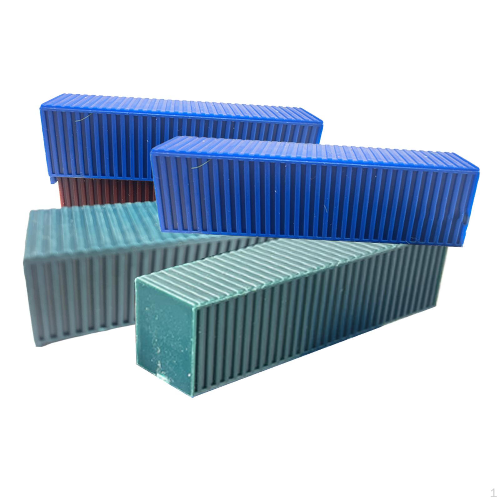 

5 Миниатюрных контейнеров, Имитация грузовых контейнеров для железнодорожных аксессуаров L