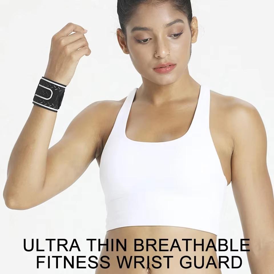1Pcs Sports Compression Wrist Brace Thin Breathable Adjustable Support for Running Basketball Badminton