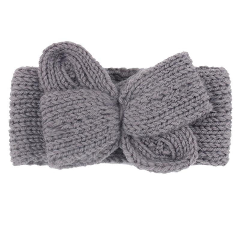 New Popular Hair Cap, Children's Cute Knitted Bow Headband, Fashionable European and American Baby Autumn and Winter Hair Accessories
