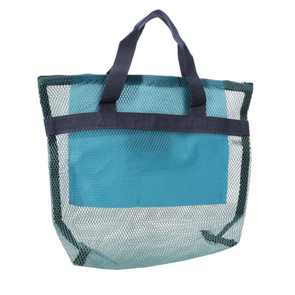 Mesh Shower Storage Bag Toiletry Bag Portable Wash Package Reusable Cosmetic Pouch Shower Organizer for Bathroom Dorms Beach Camping
