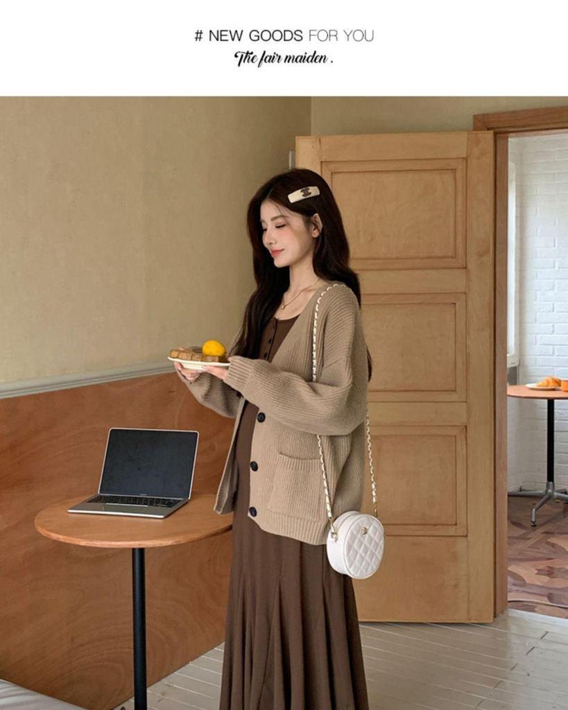 Autumn/Winter 2025 Maternity Two-Piece Set: Fishtail Skirt & Petite Knit Top
