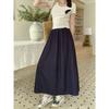 French Polka Dot A-word Skirt Children's Summer Loose and Thin Drape Large Size Fairy Princess Cake Medium Dress