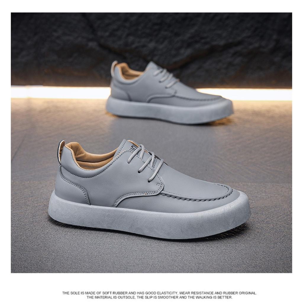 Scarpe con Suola Spessa Scarpe da Uomo Moda in Pelle, Scarpe Sportive e Casual di Tendenza Centinaia di Scarpe Singole Stile Britannico