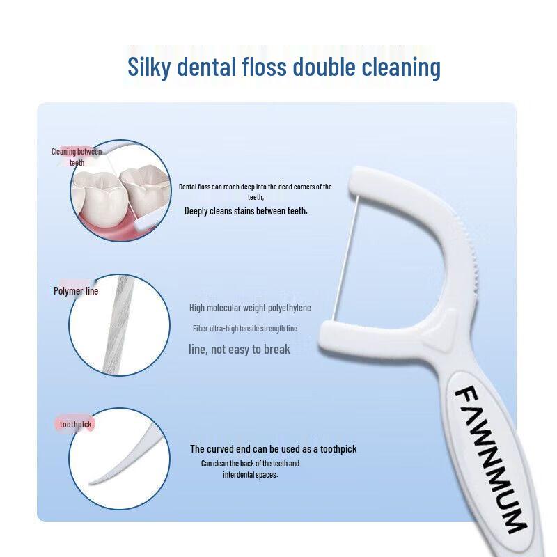 Little Deer Mom Individually Wrapped Dental Floss Picks