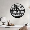 Personalized Flower Fairy Metal Wall Art Custom Name Family Name House Number Indoor Outdoor Home Decor