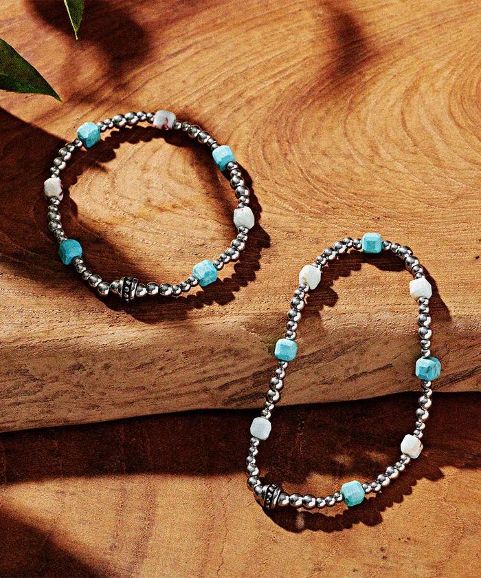 H Skycube Point Surgical Steel Ball Bracelet (C2601AC1391_SV)