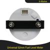 52mm 0-90ohm Signal Fuel Level Gauge Waterproof Dustproof with Red Backlight for Motorcycle Car Boat Universal 12V 24V