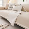 Neues Frischecreme Sofa Kissen Chenille Vier Jahreszeiten Universal Rutschfest Und Anti-Kratz Sofa Kissen Sofaüberwurf Haartuch