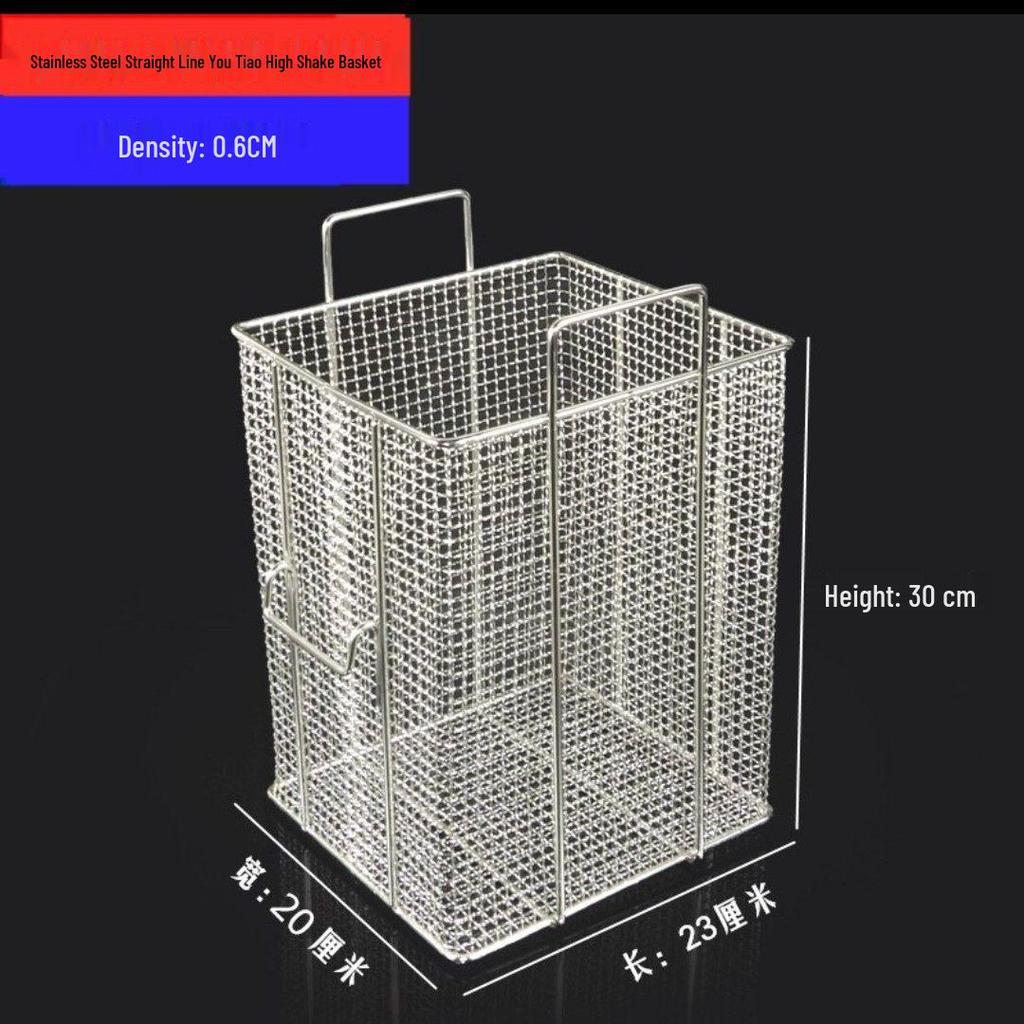 304 Stainless Steel Frying Basket for Electric Fryer - Oil Control, Thickened Design for Frying Skewers and French Fries