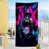 League of Legends Jinx soft beach towel Foldable summer vacation towel Fashion Lovers Spiritual Gift