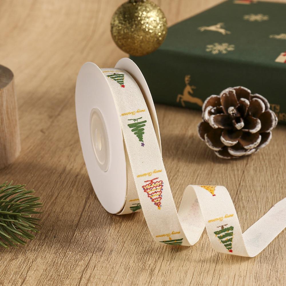 Christmas Print Christmas Ribbon 10 Yards Christmas Craft Ribbon  Gift Packing
