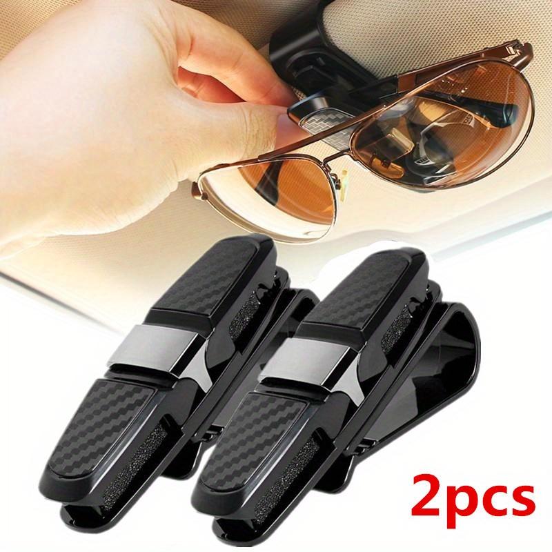 2Pcs Car Glasses Clip, Portable Ticket Clip, Card Clip, Car Visor, Sun Frame, Sunglasses Clip.