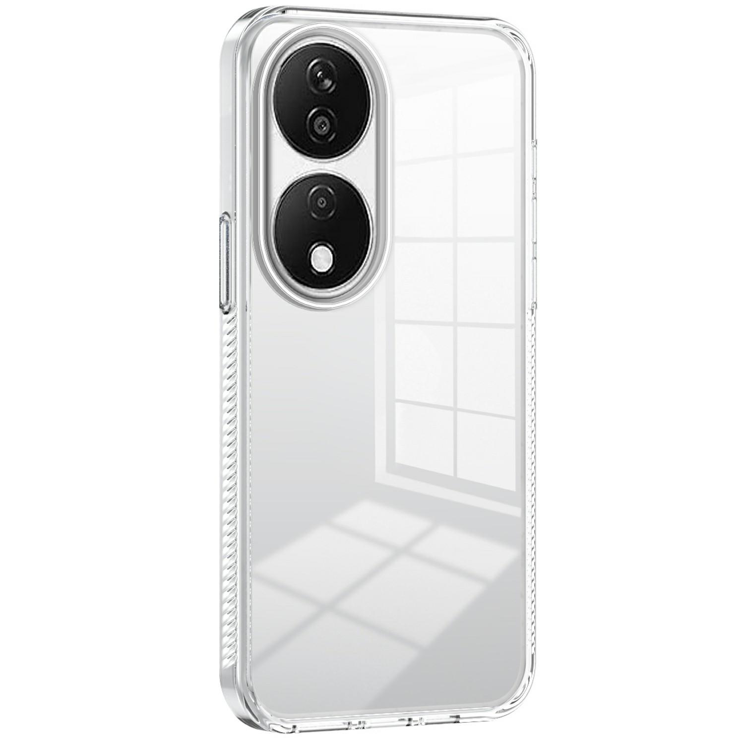 

For Honor X7b 4G Clear Phone Case TPU PC Anti-Slip Drop-Proof Back Cover A
