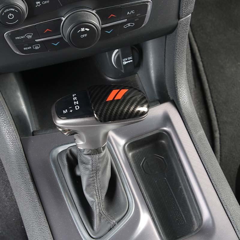 Car Gear Shift Panel Cover For Dodge Charger Gear Lever Protective Sticker For Dodge Challenger 2015 Up for Durango 2018 Up ABS Accessories