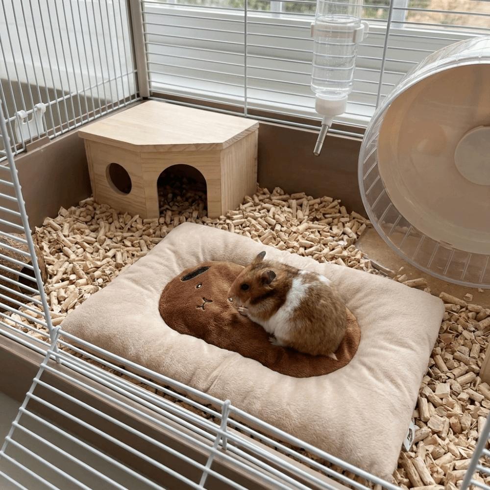 Comfortable Guinea Pig Plush Cushion Thickened Soft Small Animal Sleeping Mat  Autumn Winter