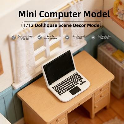 Mini Dollhouse Miniature Wood Desk  Doll House Decoration Accessories