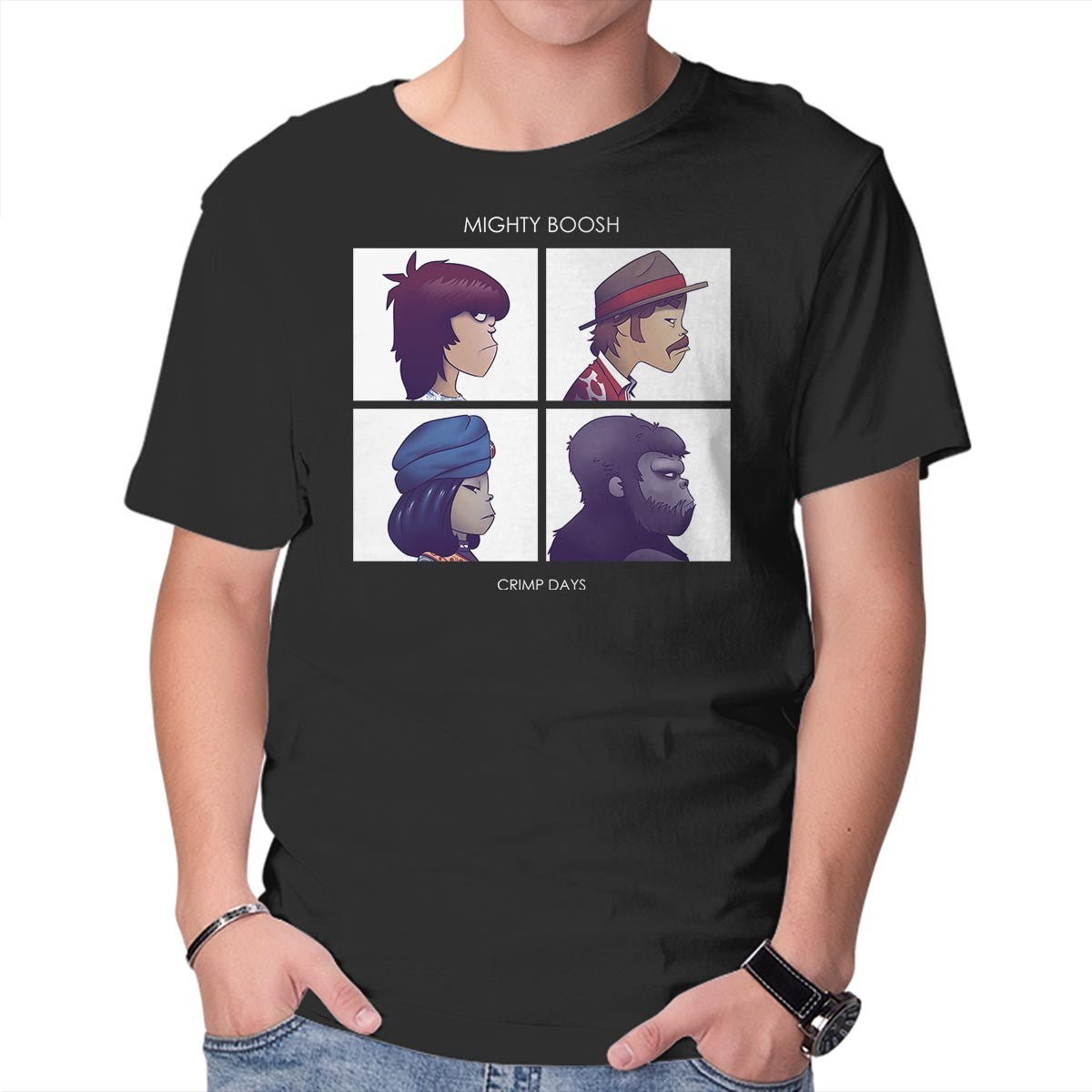 Unisex Crew Neck T-Shirt Crimp Days Graphic Short Sleeve Casual Tee XXL