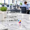 Personalized Puzzle Piece Decor Acrylic Shape Ornaments for Team Appreciation and Employee Recognition Transparent Meaningful Colleague Farewell