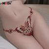 Erotic G-string Deschis Crotch Chiloți Sexy Butterfly Lenjerie Intima String Broderie Thong