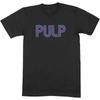 Pulp Intro Logo Mens Black 100% Cotton T-shirt Mens Tees Top Pulp Logo Classic Tee