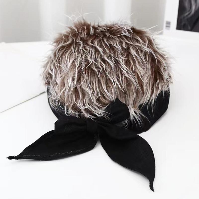 

Модная хип-хоп парик шляпа корейская версия шляпа арендодателя регулируемая ретро уличные модные мужские женские шляпы N2