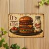 """Es ist Burger-Zeit!"""""" Metallschild - 30,48 x 20,32 cm Retro Küche & Bar Dekor"""