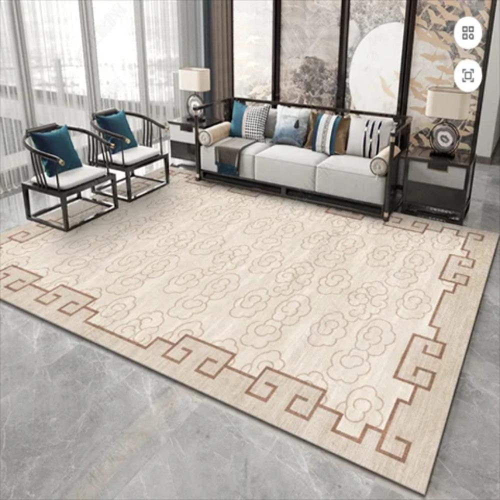 New Chinese Style Rugs Living Room Non-slip Sofa and Coffee Table Mat Easy Clean Decoration Home Carpet for Rooms Customizable