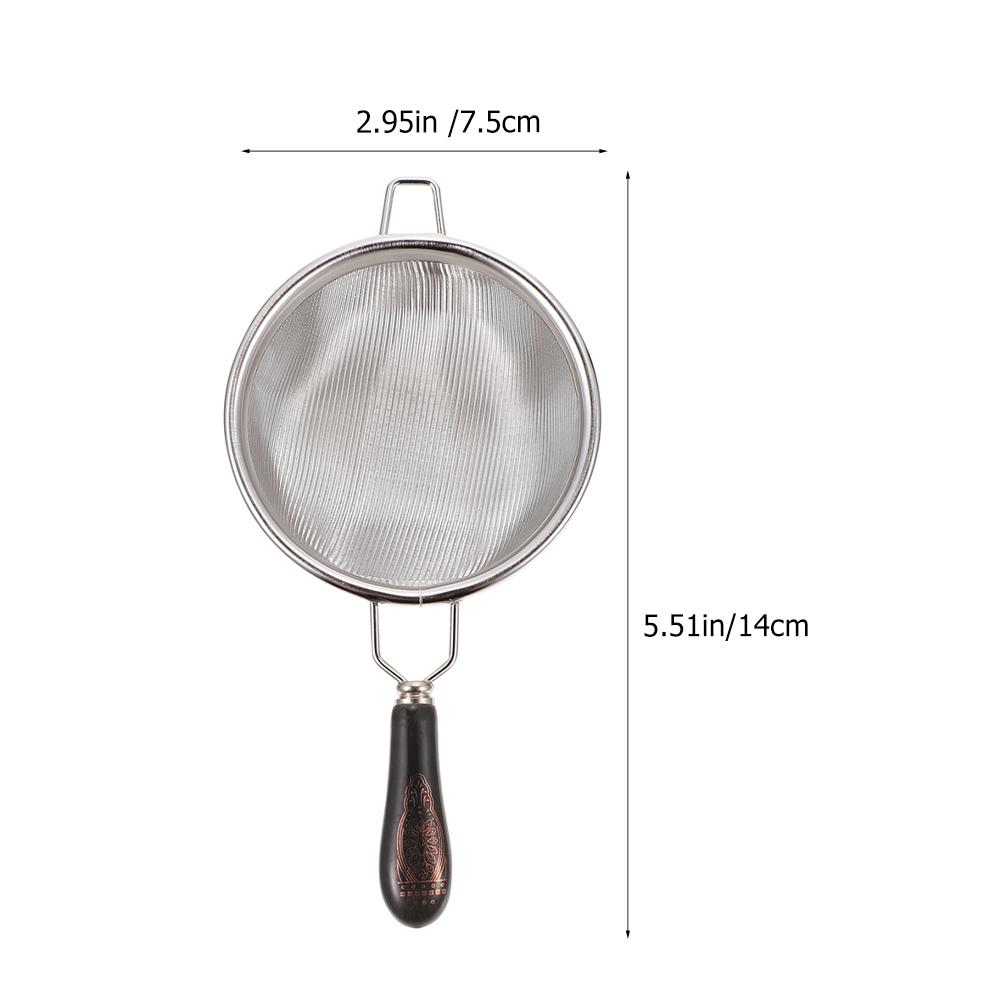 Premium Stainless Steel and Ceramic Tea Filter with Uniform Mesh Design for Home Use Ergonomic Handle Convenient Loose Tea