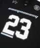 EASY NO EASY Long Sleeve Football Jersey - Black