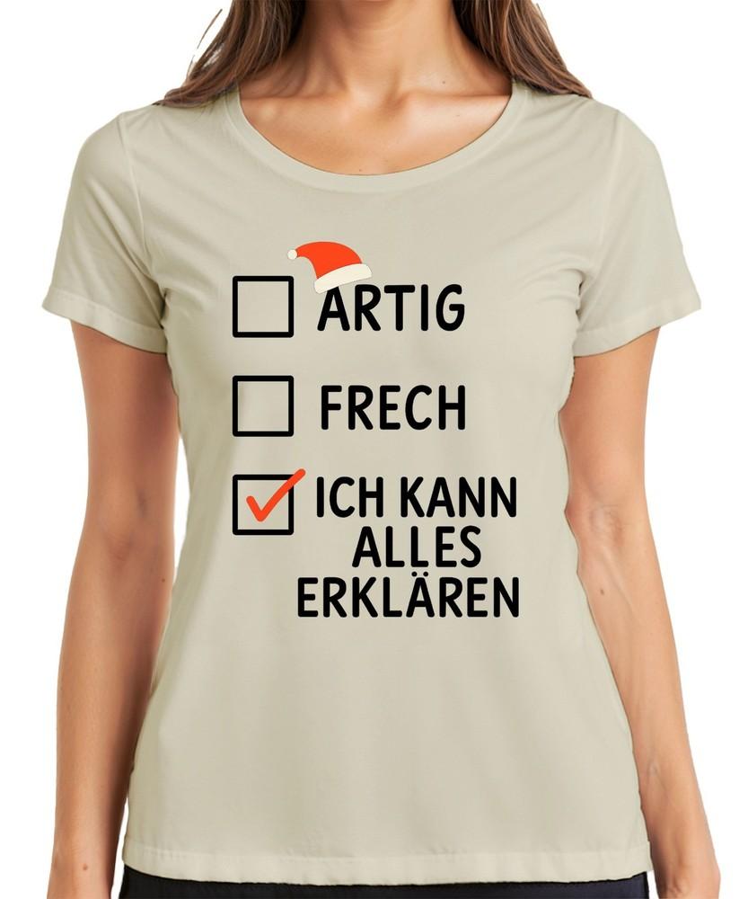 Funny Christmas Gift I Can Explain Everything Cheeky Saying Ladies TShirt