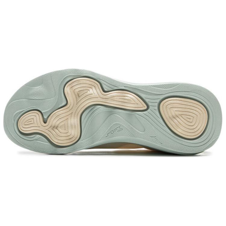 New LiNing SOFT GO 2 Cushioned Slip-Resistant Breathable Lightweight Low-Top Casual Shoes Women's Ecru AGLV006-10