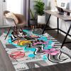 1pc Anime Cartoon Design Snake and Flowers Chair Mat - Office Desk Pad with Anti-Slip Carpet for Home Decor, Suitable for All Seasons.U087
