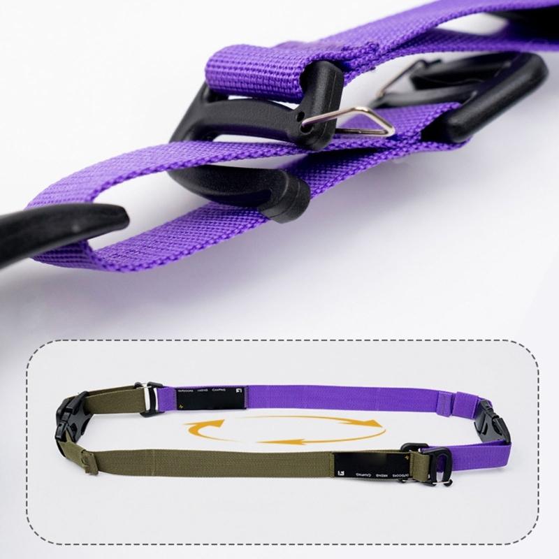 Regulable Webbing Carabiner Hook Backpacks Attachments Clip Triangular Hook for Outdoor Gears Accessories